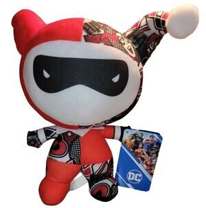DC Comics Harley Quinn 12" Plush Justice League Chibi Sticker Collection NWT